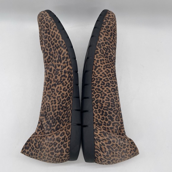 Sabrinas Womens 37 Shoes Flats Cheetah Leopard Round Toe‎ Made in Spain Comfort - Picture 9 of 14